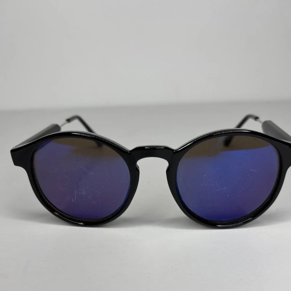 Round Sunglasses Lot of 2 Unisex Black Green UV Protection AS IS
